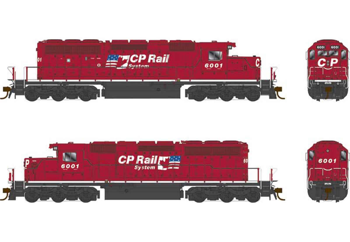 GMD SD40-2 (DCC & Sound): CPR (CP Rail, Dual Flags) | Bowser