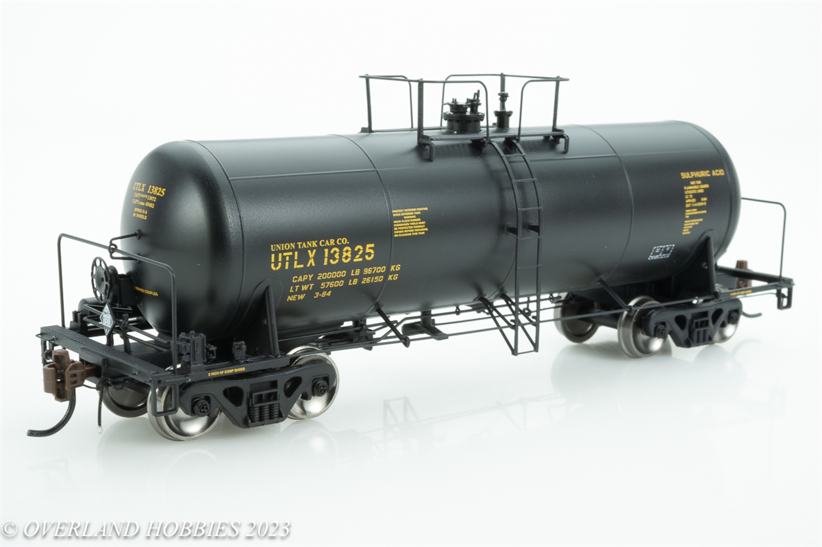 13,000 Gallon Acid Tank Car (3): Union Tank Car Company (Black)  #13848/13877/13880 | Athearn Genesis