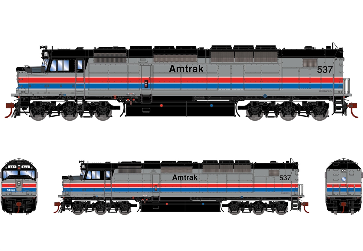正規品限定SALEAthern Genesis Amtrak SDP40F ♯523 PH3塗装　アナログ 外国車輌