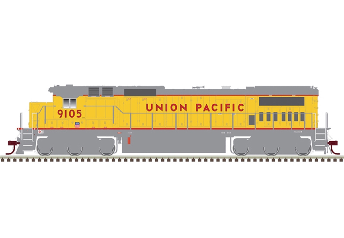 Dash 8-40C (DCC & Sound): UP (Yellow/Gray) | Atlas Model Railroad