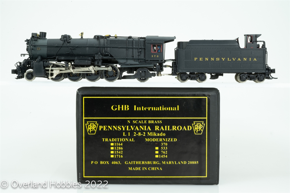 PRR #370 L1 2-8-2 Mikado, modernized, f/p | GHB Models CONSIGNMENT