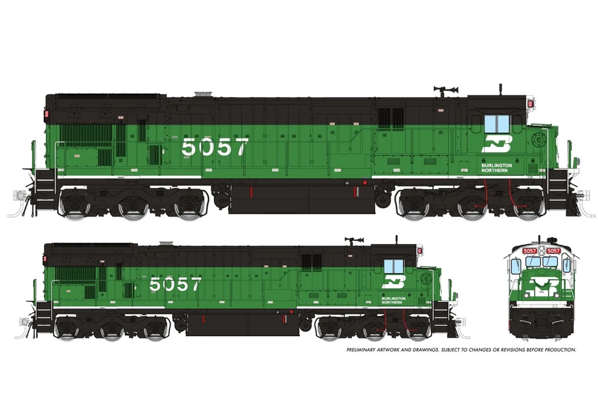 GE C33-7 (DCC/Sound): BN (Green) | Rapido Trains